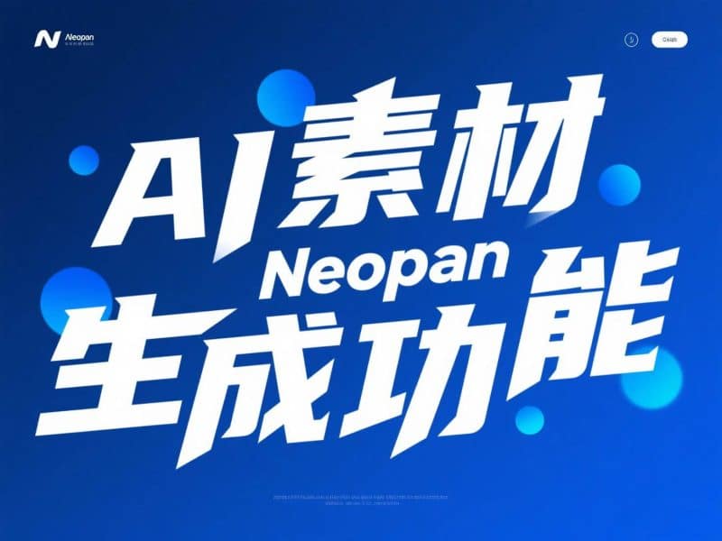 【Neopan教程】AI素材生成功能,用AI生成文案和资源图片-Neopan